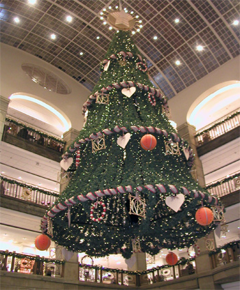 Weihnachtsbaum in Nordiska Kompaniet